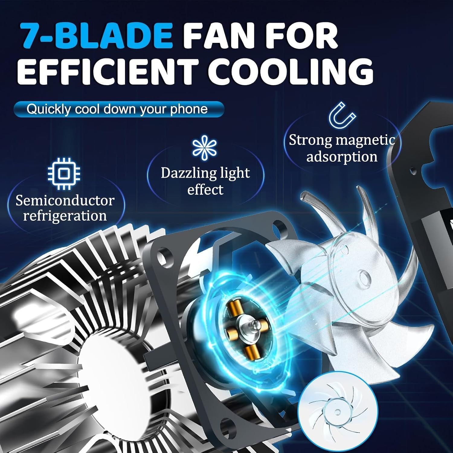 Cooler Magnético Para Celular - Enfriamiento Para Streaming Y Gaming